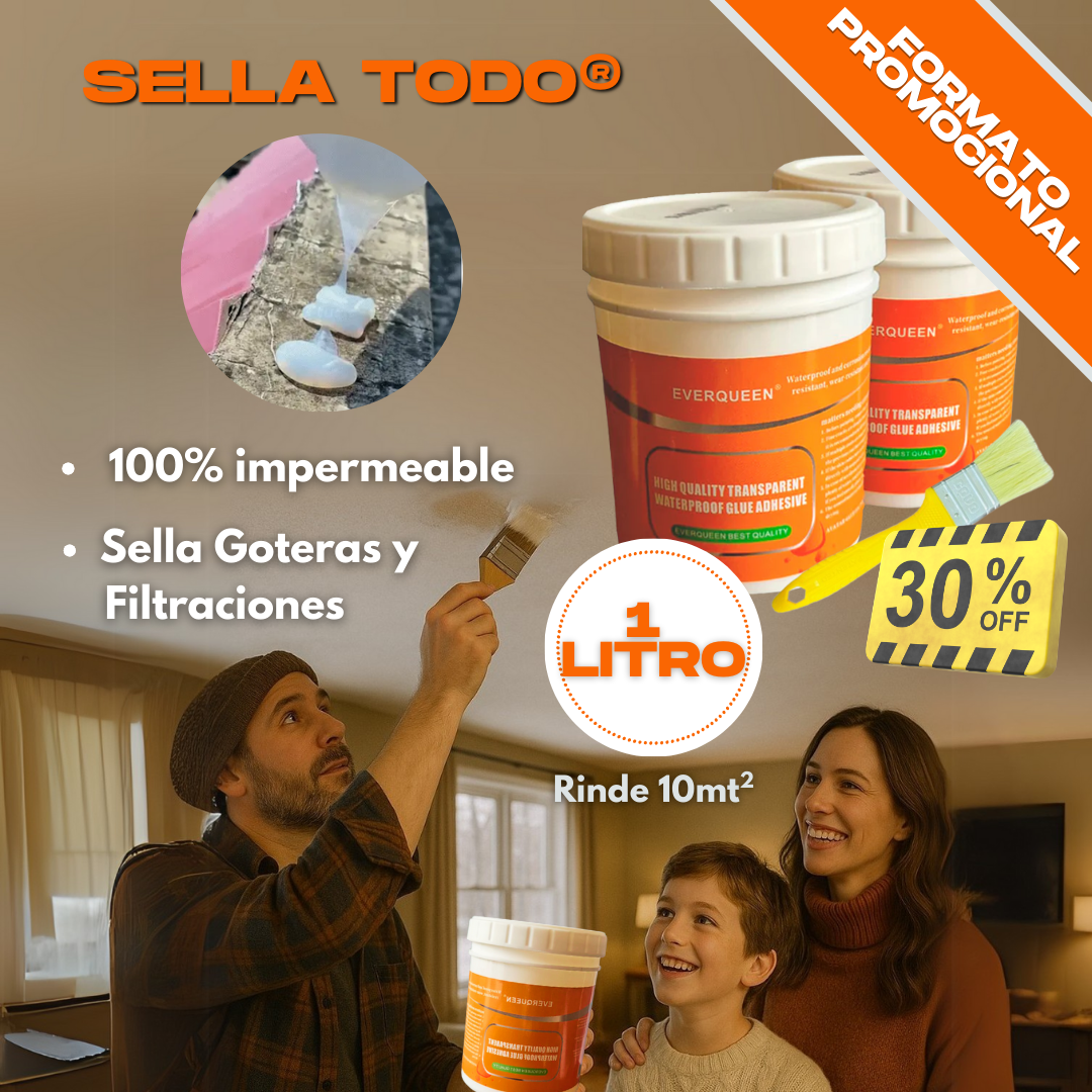 PROMO 2X1 SELLADOR IMPERMEABILIZANTE + CINTA ULTRA FUERTE